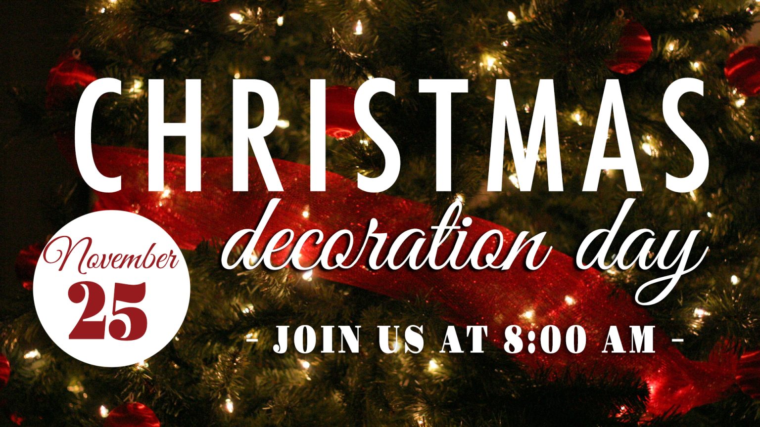 Christmas Decoration Day Pacific Hills Calvary Chapel Orange County
