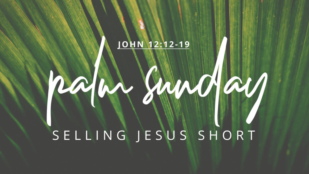 John 12:12-19: Selling Jesus Short (Palm Sunday)